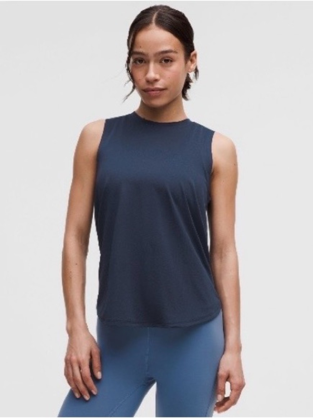 lululemon athletica Lightweight Split-Back Training Tank Top in Club Blue